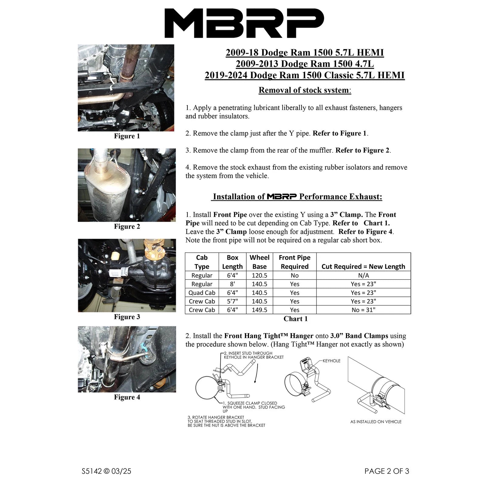 MBRP 2009 Dodge Ram 1500 5.7L Cat Back Single Side