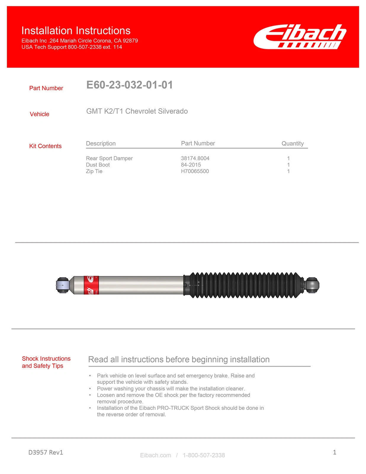 Eibach 2019+ GM 1500 Truck Pro-Truck Stage 2 Pro Coilover 2.0 System (Front + Rear)