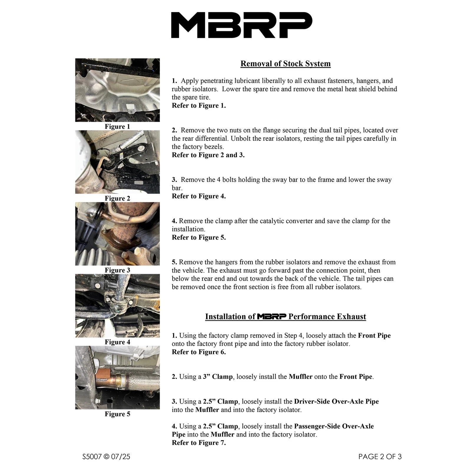 MBRP 21-25 Cadillac Escalade 6.2L (Excl V-Series) T304 2.5in Dual Split Rear 3in Cat Back Exhaust