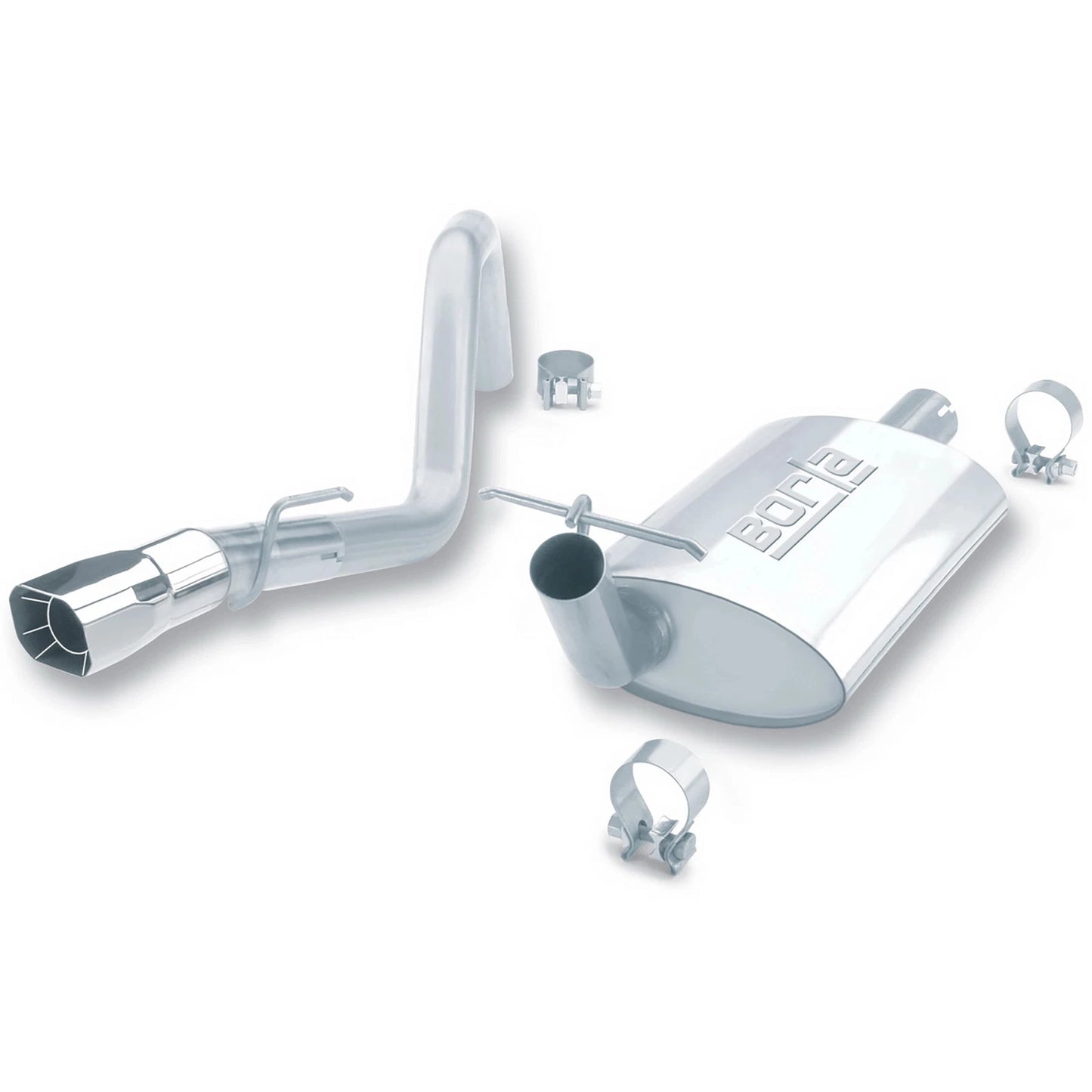 Borla 91-95 Jeep Wrangler YJ 4.0L 6cyl 4WD 2Dr SS Single Right Rear Exit Cat-Back Exhaust