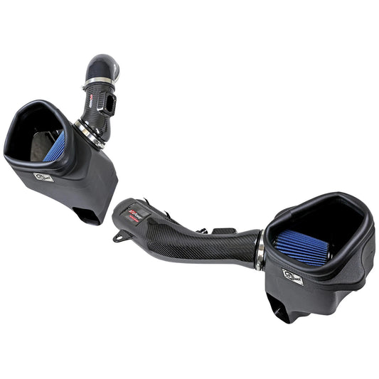 aFe Track Series Stg 2 Carbon Fiber Intake w/Pro 5R Media 15-20 BMW M3/M4(F80/82/83) L6-3.0L(tt) S55