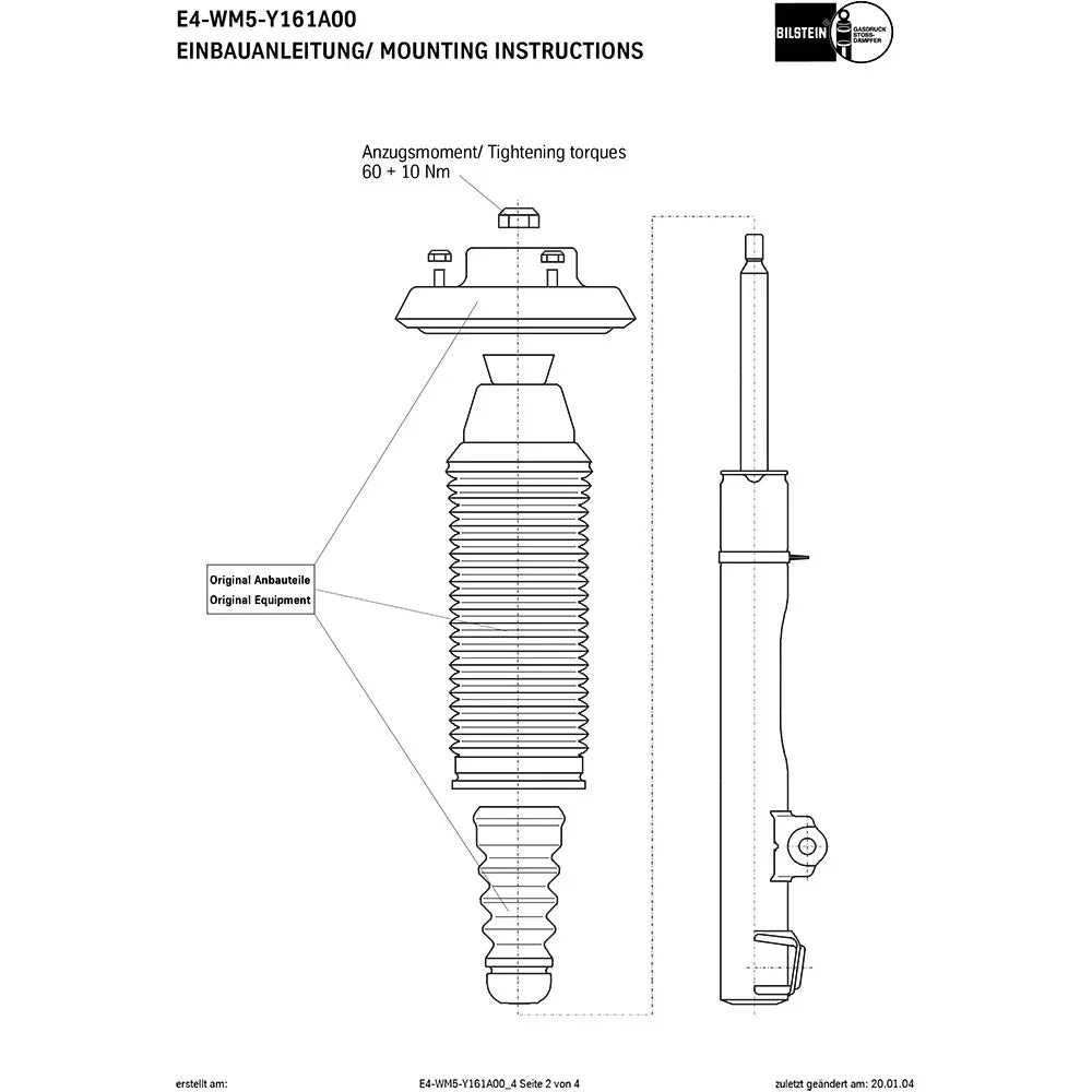 Bilstein B6 86-95 Mercedes-Benz 300E Base Front Shock Absorber
