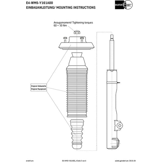 Bilstein B6 86-95 Mercedes-Benz 300E Base Front Shock Absorber