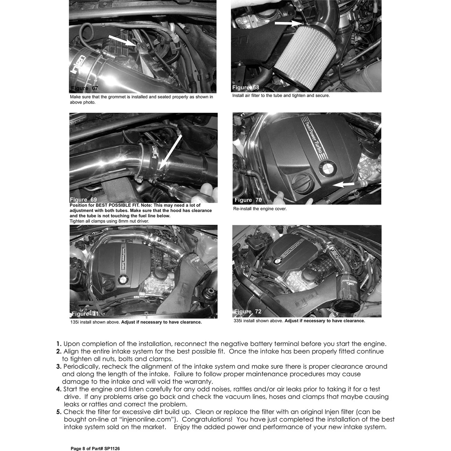 Injen 11 BMW E82 135i (N55) Turbo/E90 335i Polished Tuned Air Intake w/ MR Technology, Air Fusion