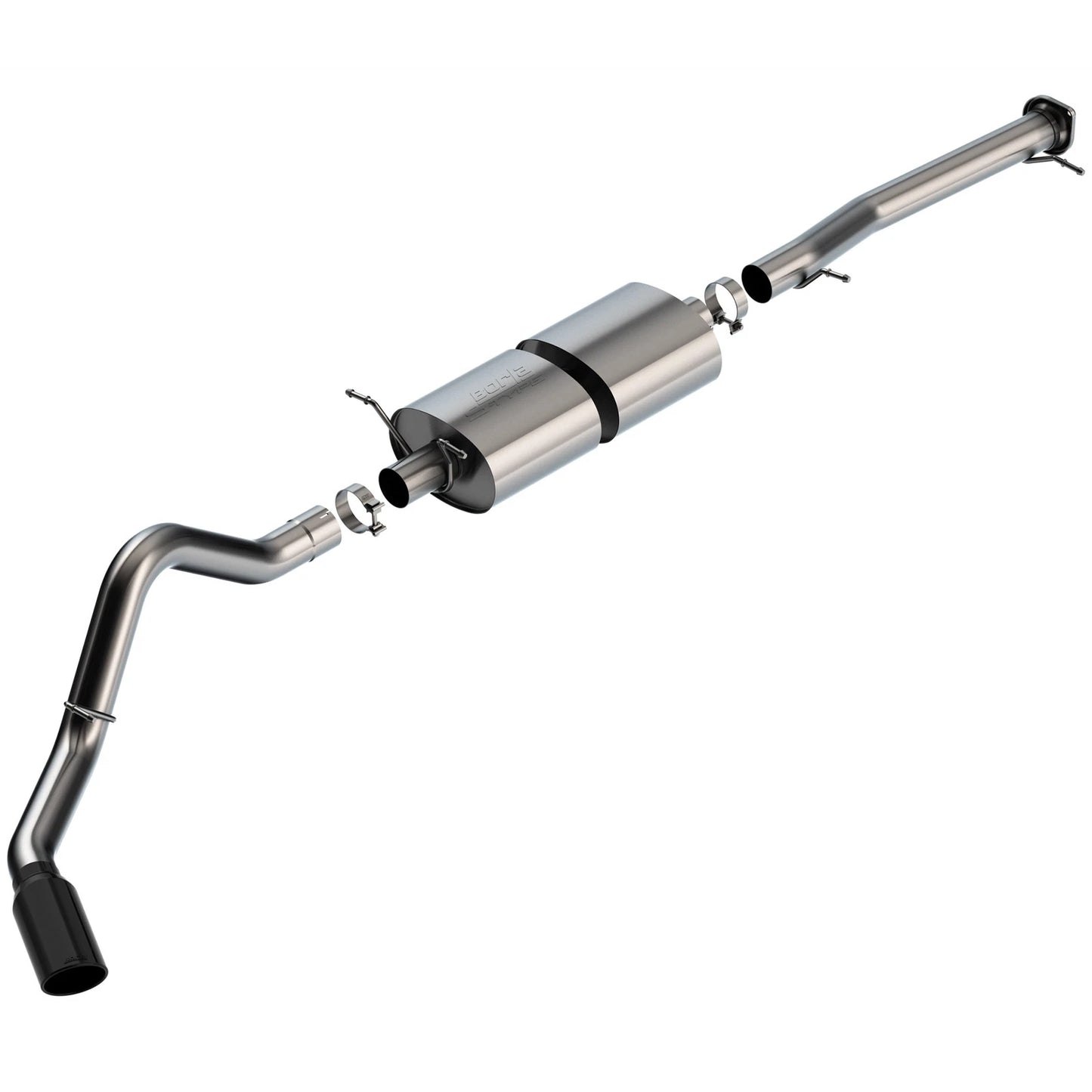 Borla 20-22 Chevrolet/GMC Silverado/Sierra 6.6L T-304 SS Cat-Back S-Type Exhaust - Brushed