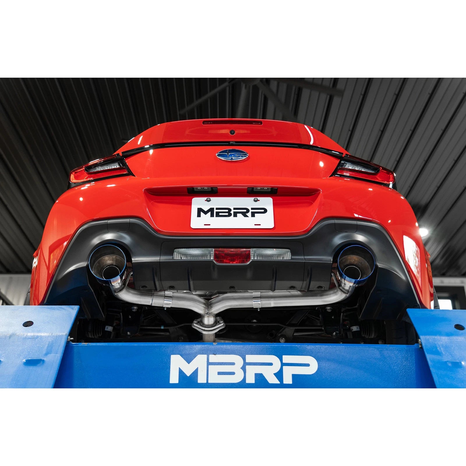 MBRP 2022 Subaru BRZ 2.4L/Toyota GR86 2.4L 2.5in Dual Split Rear Exit w/5in OD Burnt End Tips - T304