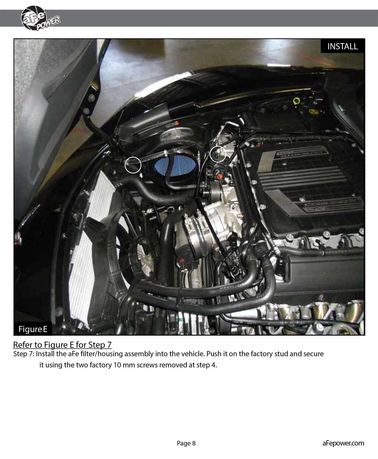 aFe Momentum Pro DRY S Cold Air Intake System 15-17 Chevy Corvette Z06 (C7) V8-6.2L (sc)