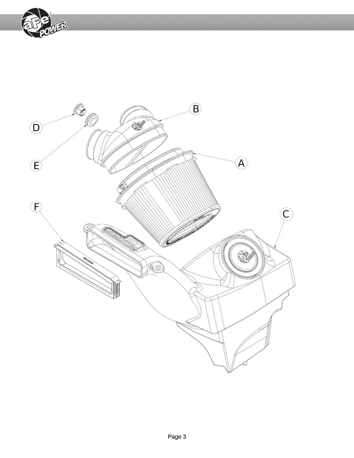 aFe Momentum GT Pro 5R Cold Air Intake System 19-23 Ford Edge ST V6-2.7L (tt)