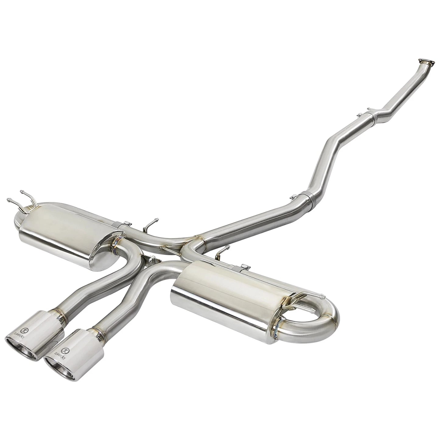 aFe Takeda 3in 304 SS Cat-Back Exhaust System w/Polished Tips 2017+ Honda Civic Si (4dr) I4 1.5L (t)