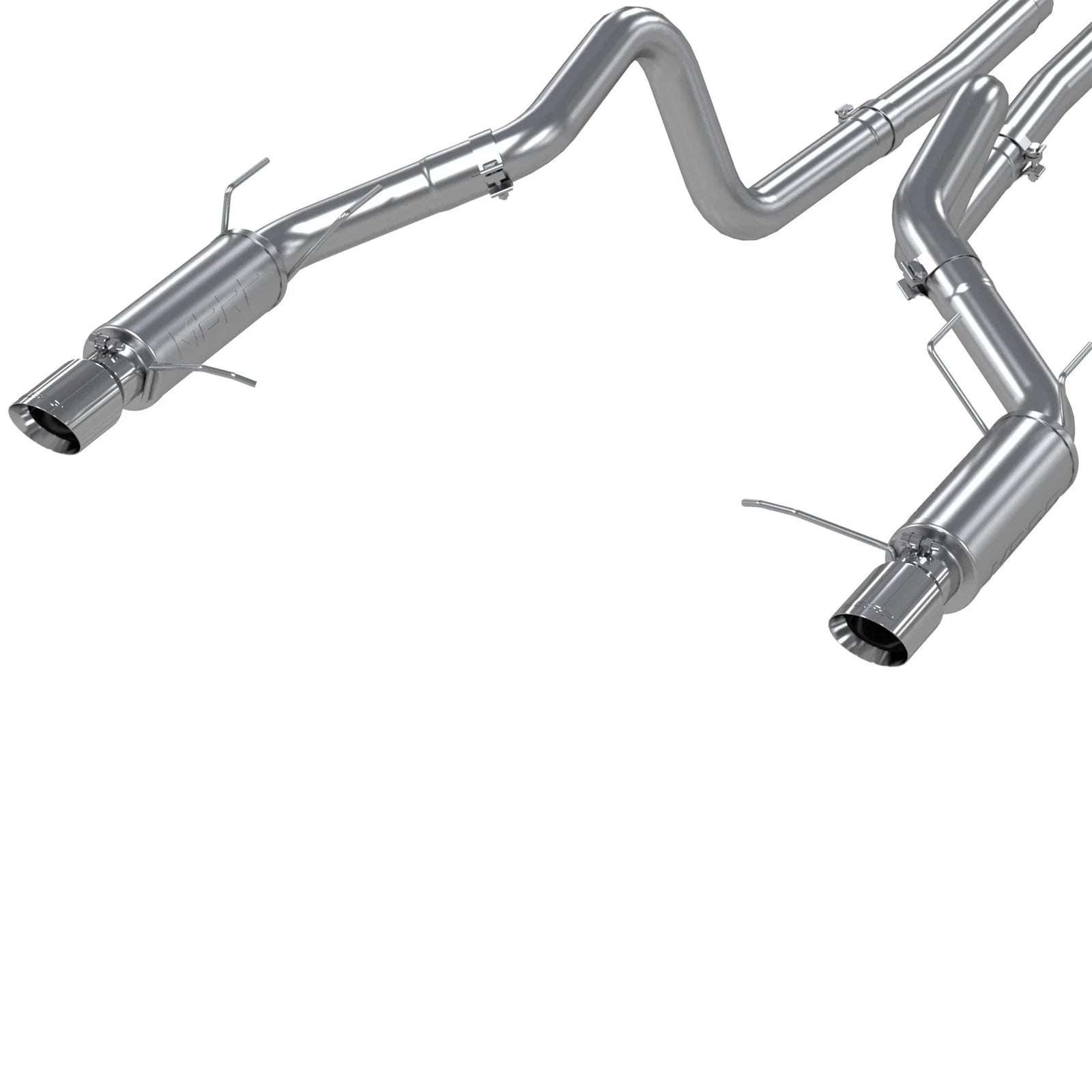 MBRP 11-14 Ford Mustang GT 5.0L Dual Split Rear Race Version AL 3in Cat Back Exhaust System