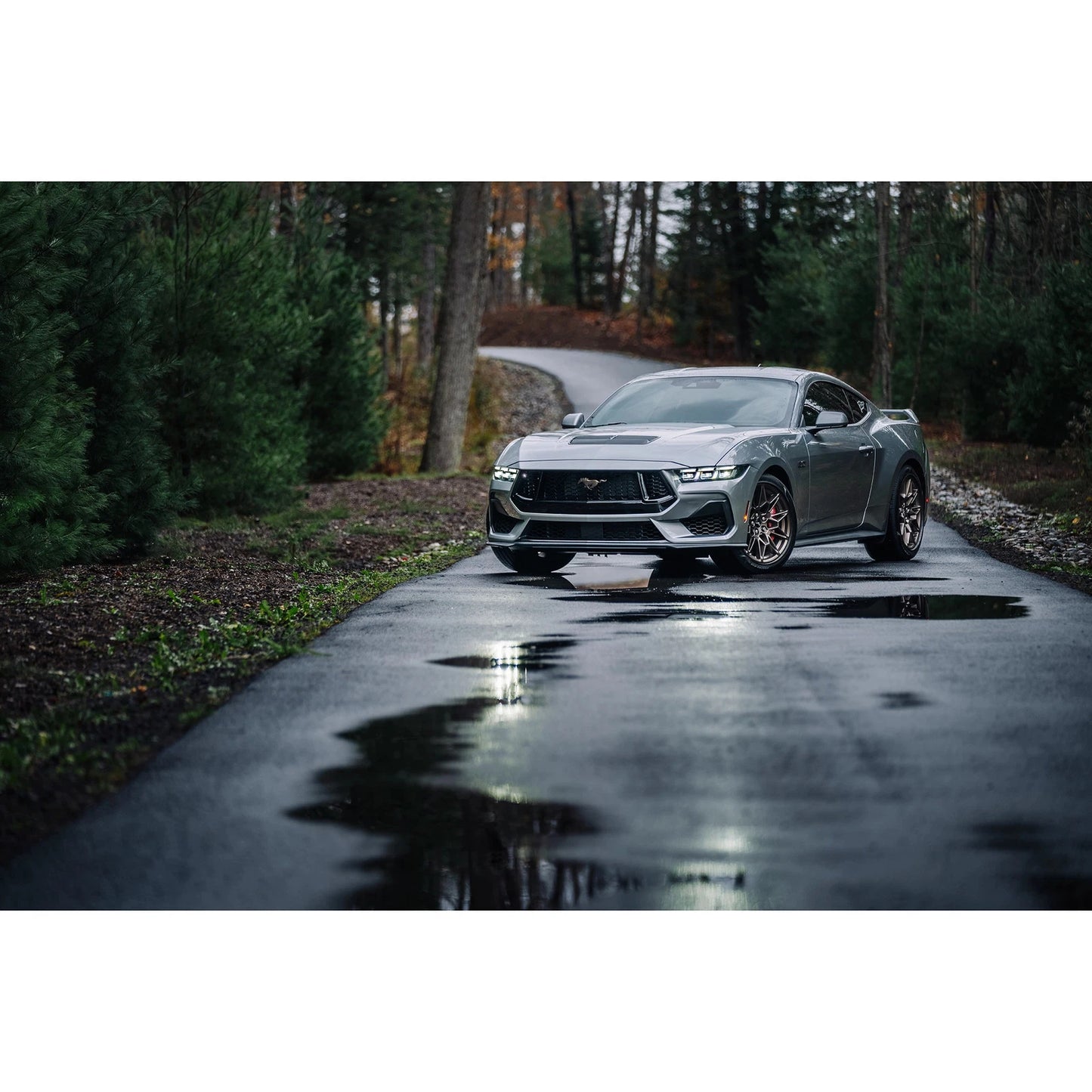 MBRP 2024+ Ford Mustang 5.0L Blk Alum. SS 3in Cat-Back Exhaust w/ Quad Blk Tips (Valve Delete)