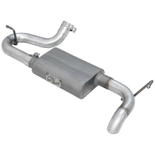 aFe Scorpion Exhaust System Axle Back Aluminized Hi-Tuck 07-17 Jeep Wrangler JK V6 3.6/3.8L