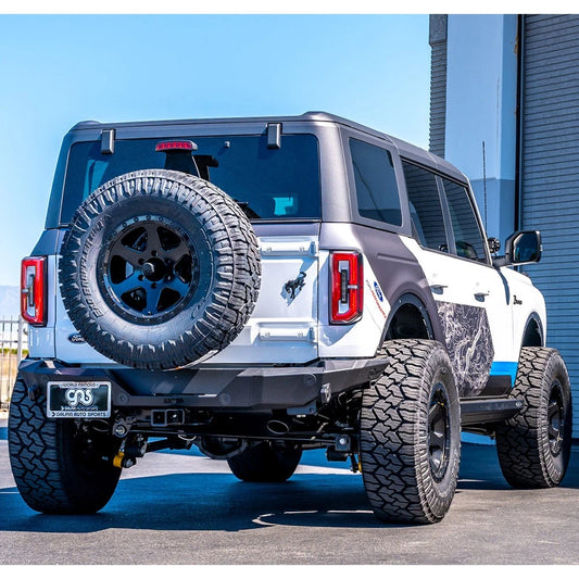 Borla 21-22 Ford Bronco 2.7L V6 4WD ATAK Axle Back Exhaust w/ Black Coated Tips
