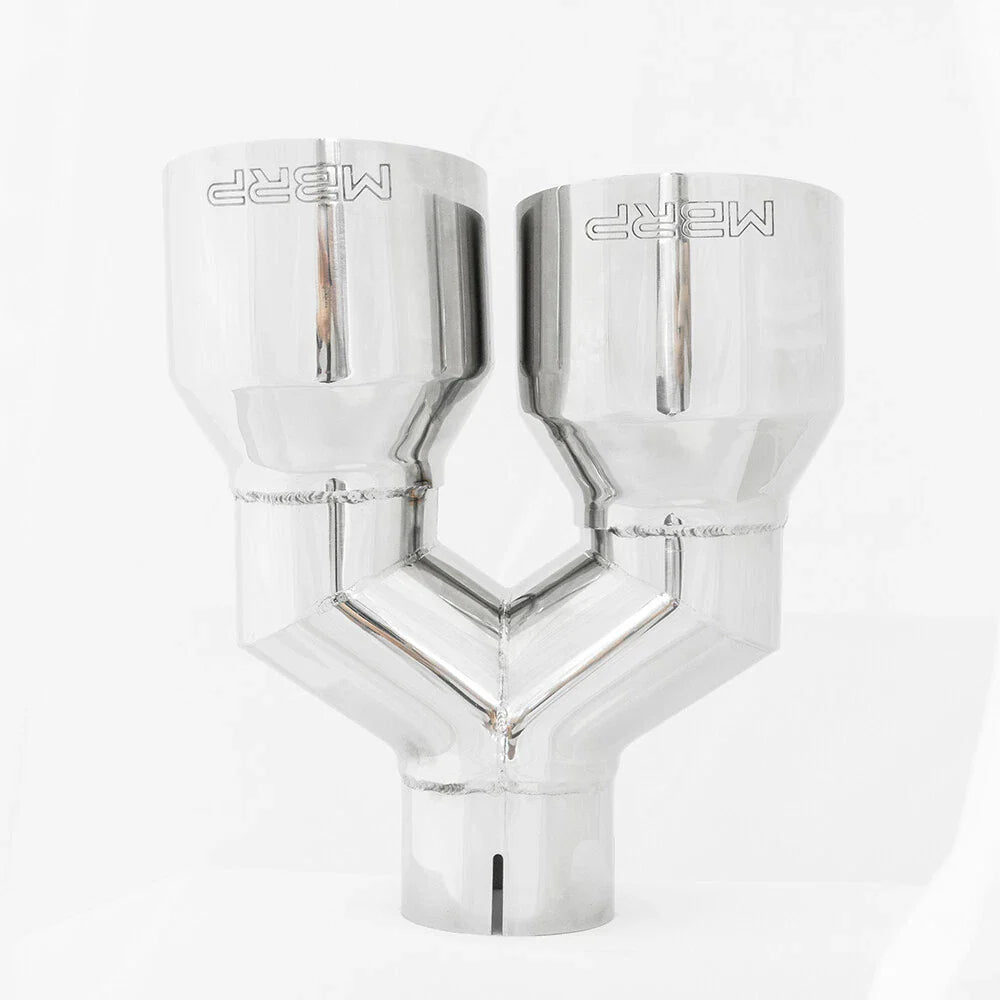 MBRP Universal T304 SS Dual Tip 4in OD/2.5in Inlet