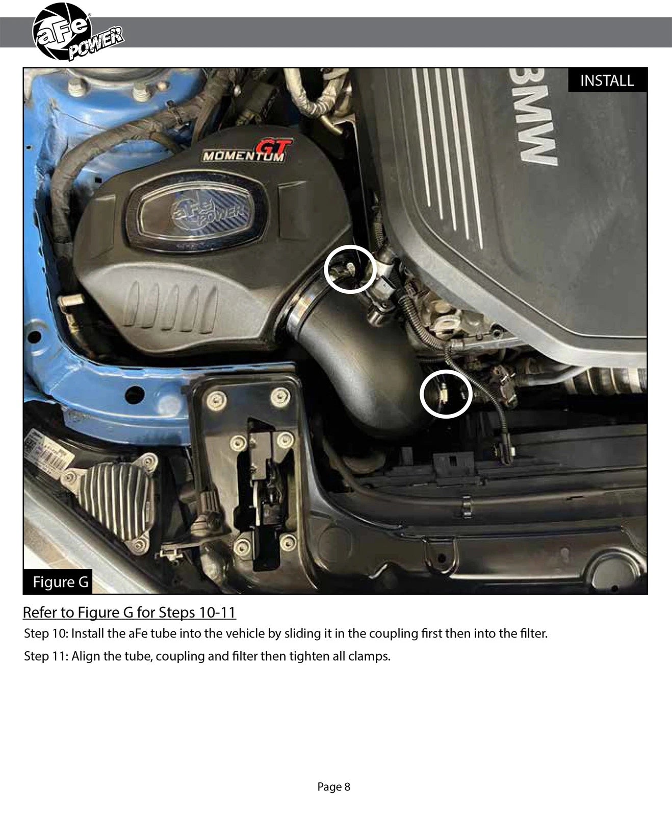 aFe Momentum GT Pro 5R Cold Air Intake System 16-17 BMW 340i/ix B58