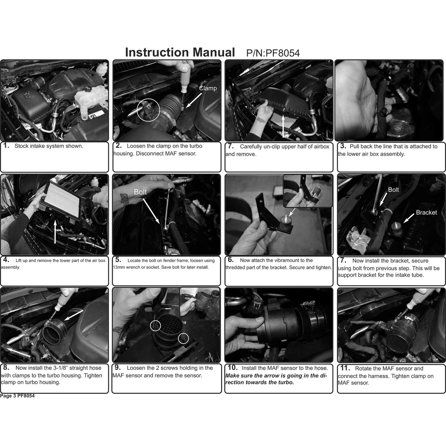 Injen 14-18 Dodge Ram 3.0L V6 Wrinkle Black Power-Flow Short Ram Intake