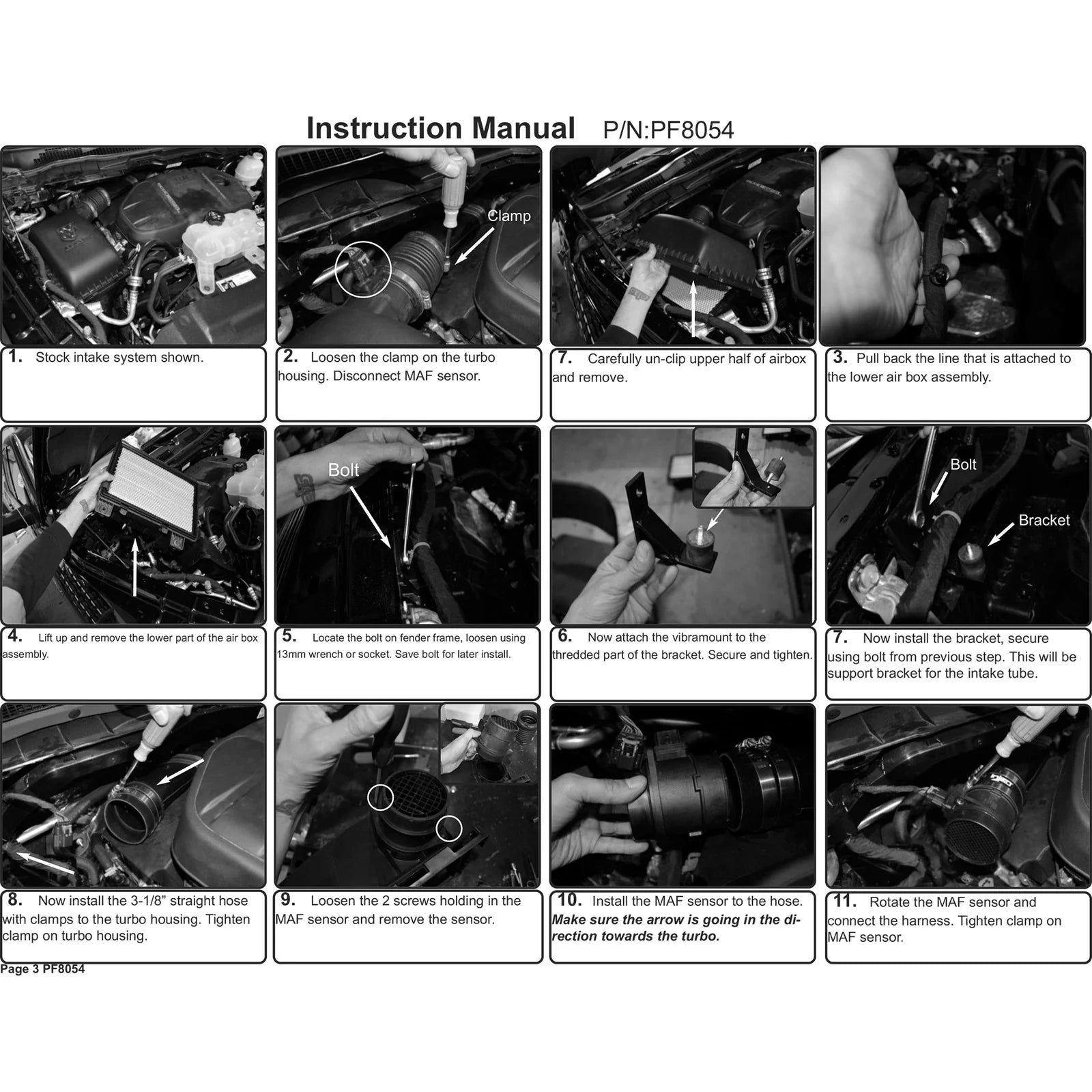 Injen 14-18 Dodge Ram 3.0L V6 Wrinkle Black Power-Flow Short Ram Intake
