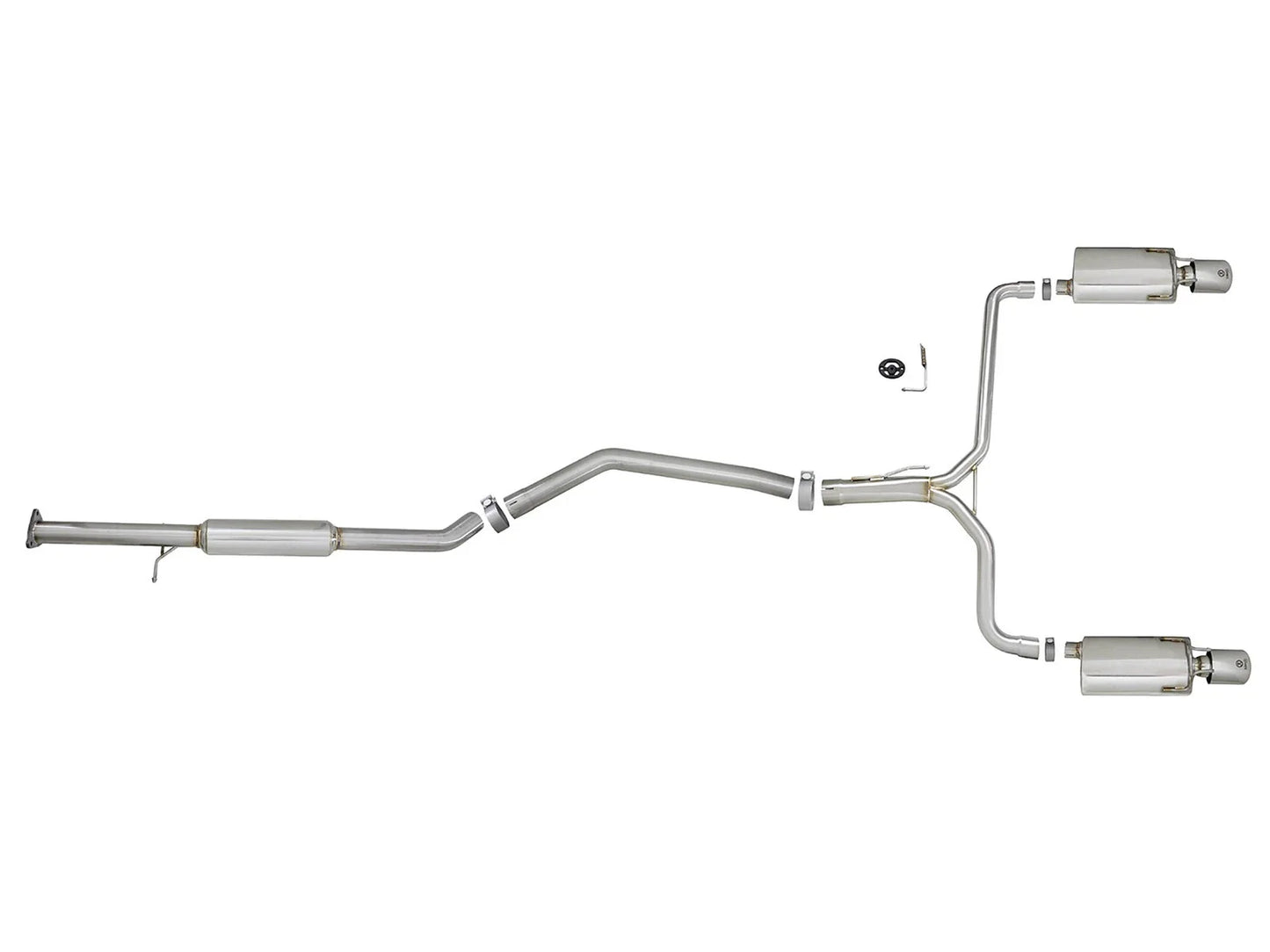 aFe Takeda Exhaust 304SS Dual Cat-Back w/ Polished Tips 13-17 Honda Accord LX/EX/EX-L Sedan L4 2.4L