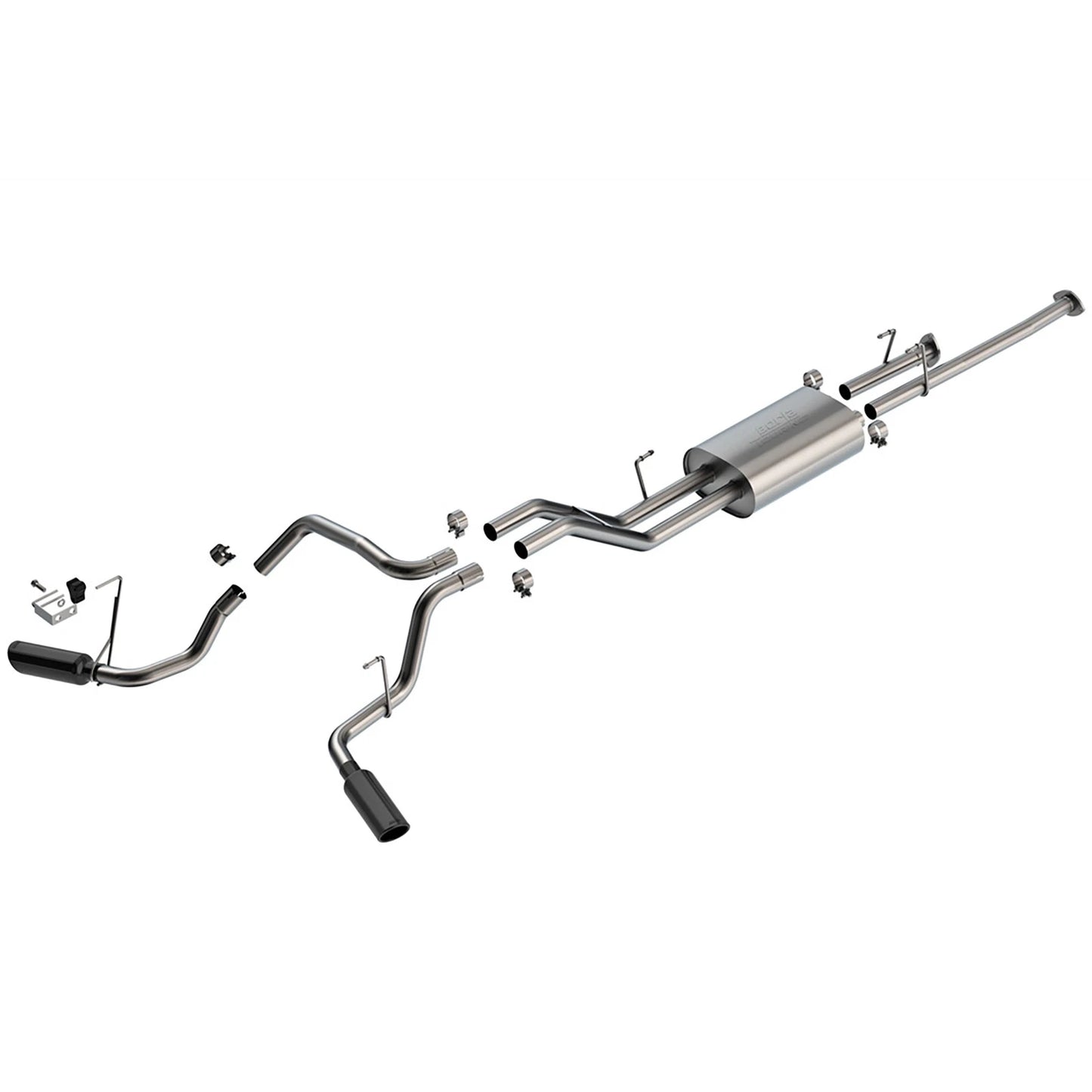 Borla 07-21 Toyota Tundra 4.6L/5.7L Cat-Back Touring SS Catback Exhaust w/ Black Chrome Tips