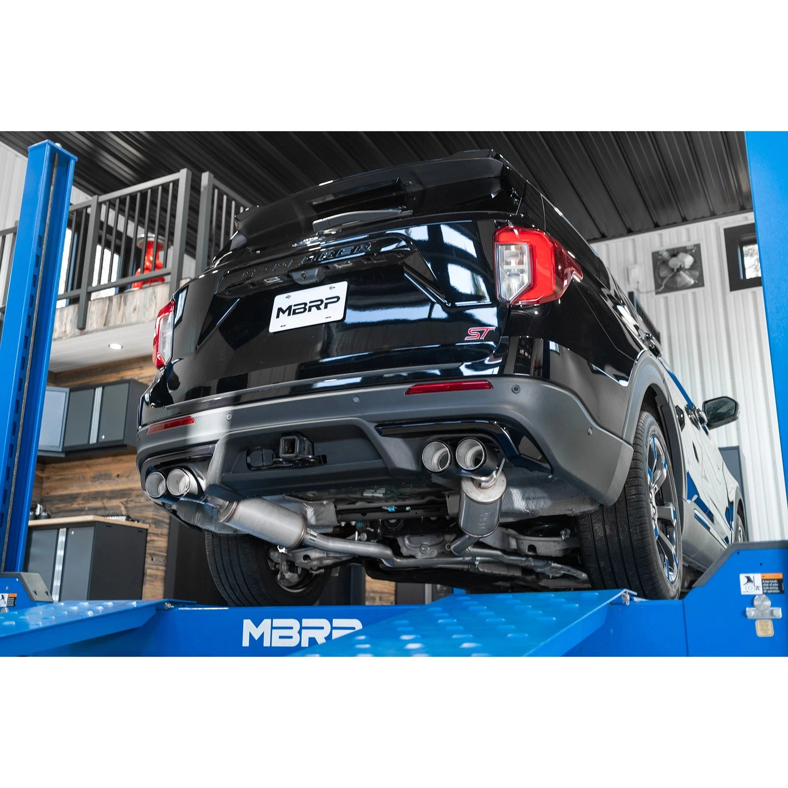 MBRP 20-21 Ford Explorer ST 3.0L Ecoboost SS 2.5in Dual Rear Exit w/ Carbon Fiber Quad Tips - T304