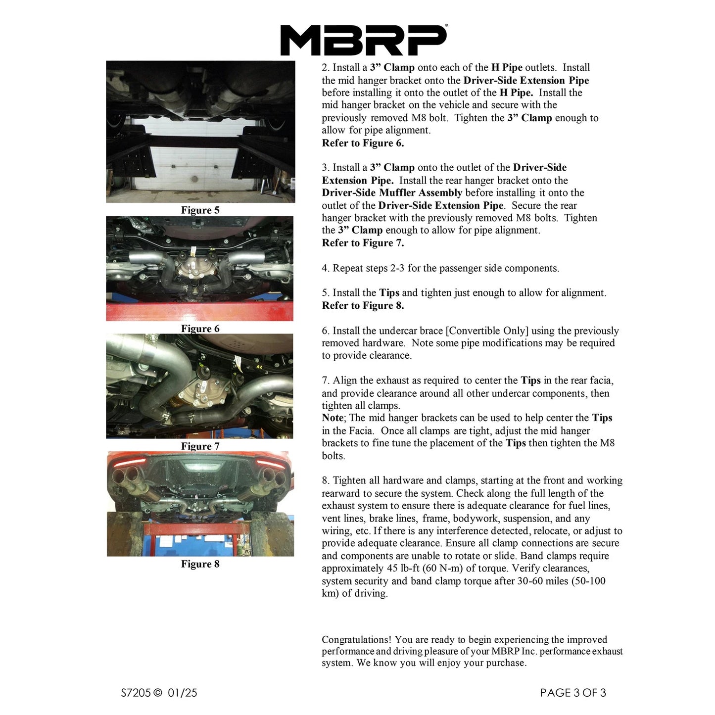 MBRP 18-19 Ford Mustang GT 5.0 3in Dual Split Rear AL Cat Back w/ Quad 4.0in Dual Wall Tips