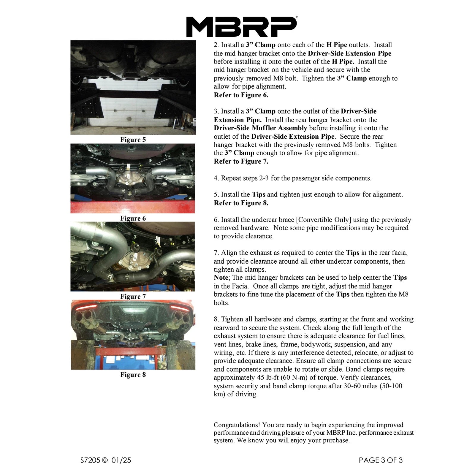 MBRP 18-19 Ford Mustang GT 5.0 3in Dual Split Rear AL Cat Back w/ Quad 4.0in Dual Wall Tips