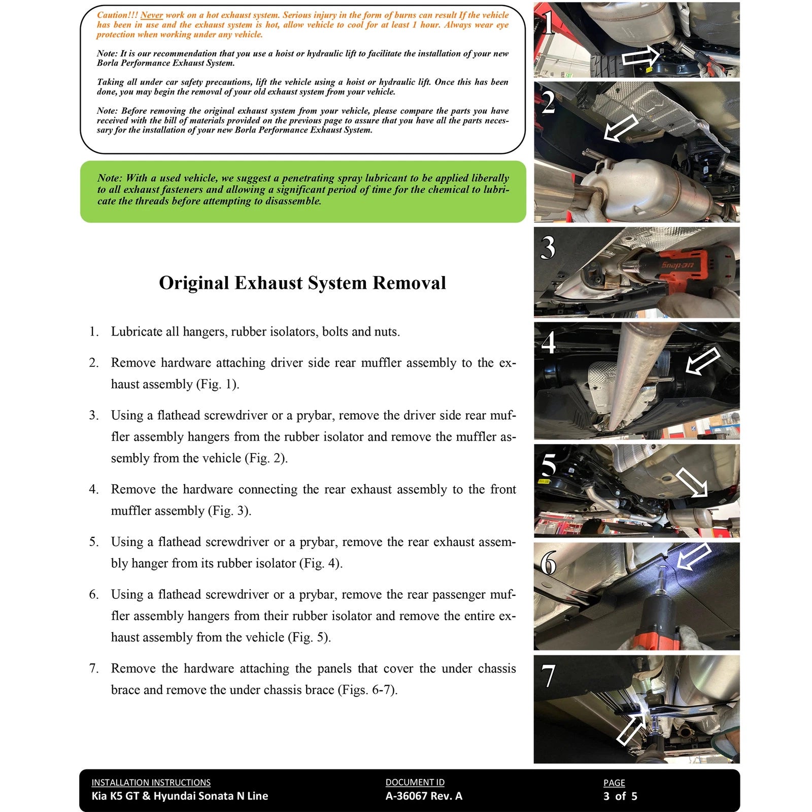 Borla 21-23 Hyundai Sonata N Line 2.5L i4 AT FWD 4DR 2.00in 2.75in S-Type Exhaust - Black Chrome