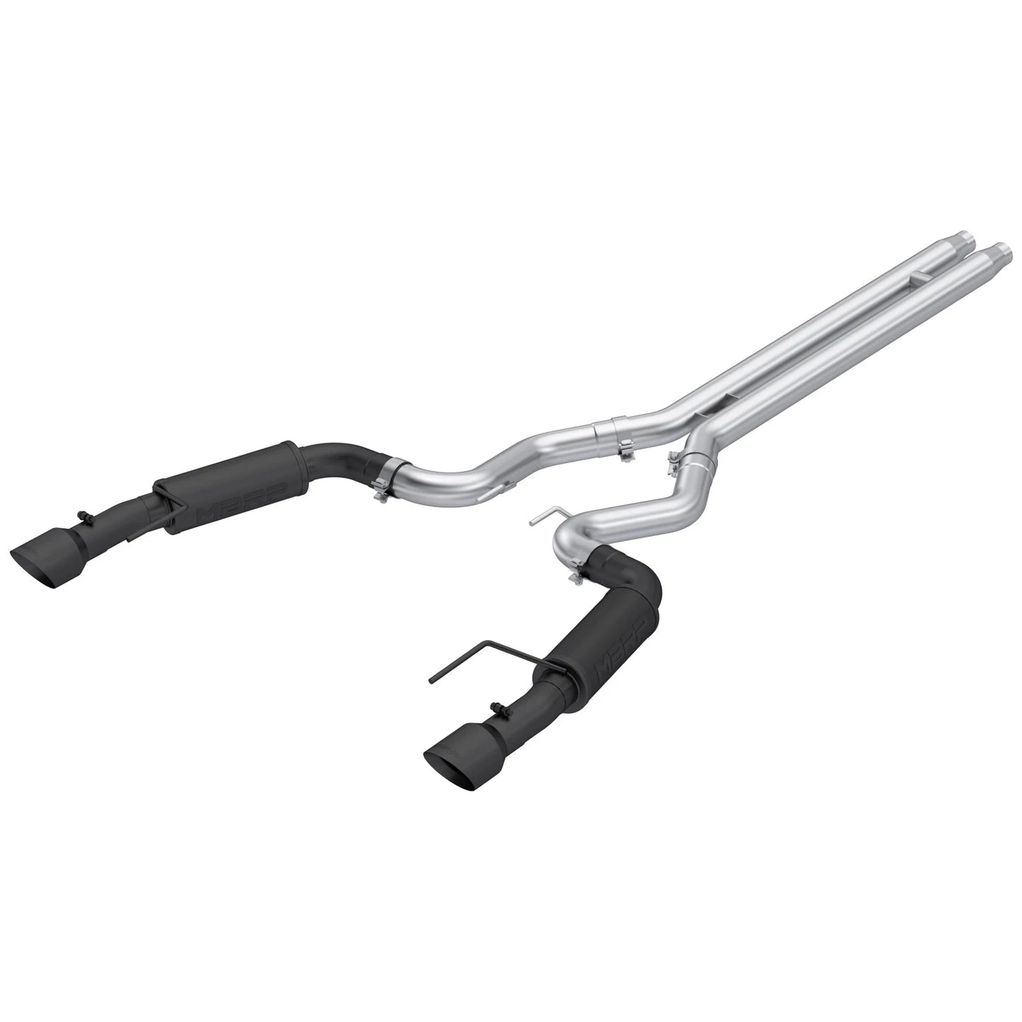 MBRP 2024Ford Mustang GT S650, 5.0 3in Cat-Back Dual Split Black-Coated Aluminized Steel