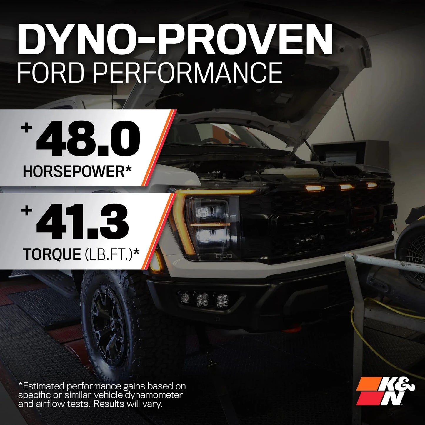 K&N 23-24 Ford F150 Raptor R 5.2L V8 Performance Air Intake System