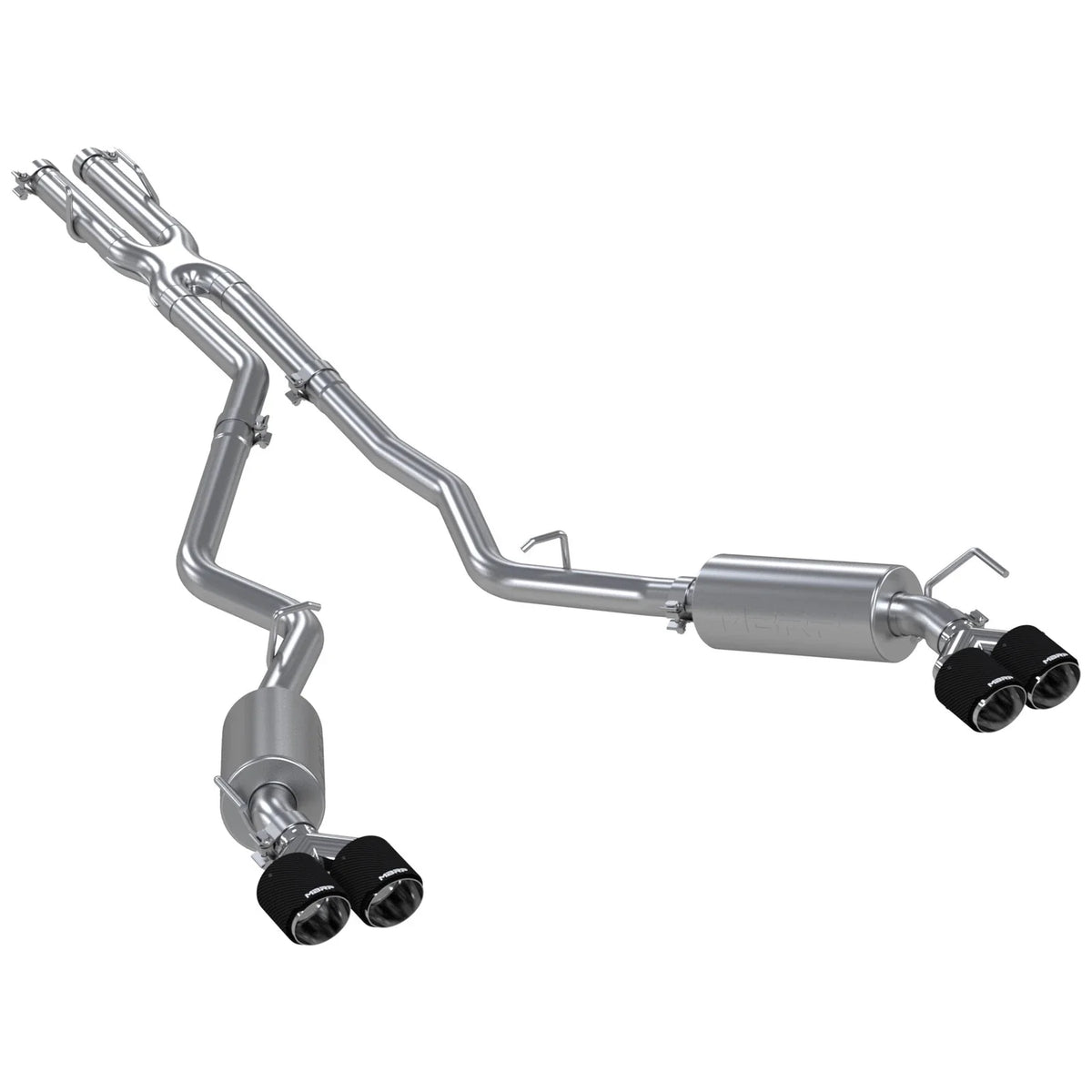 MBRP 20-21 Ford Explorer ST 3.0L Ecoboost SS 2.5in Dual Rear Exit w/ Carbon Fiber Quad Tips - T304