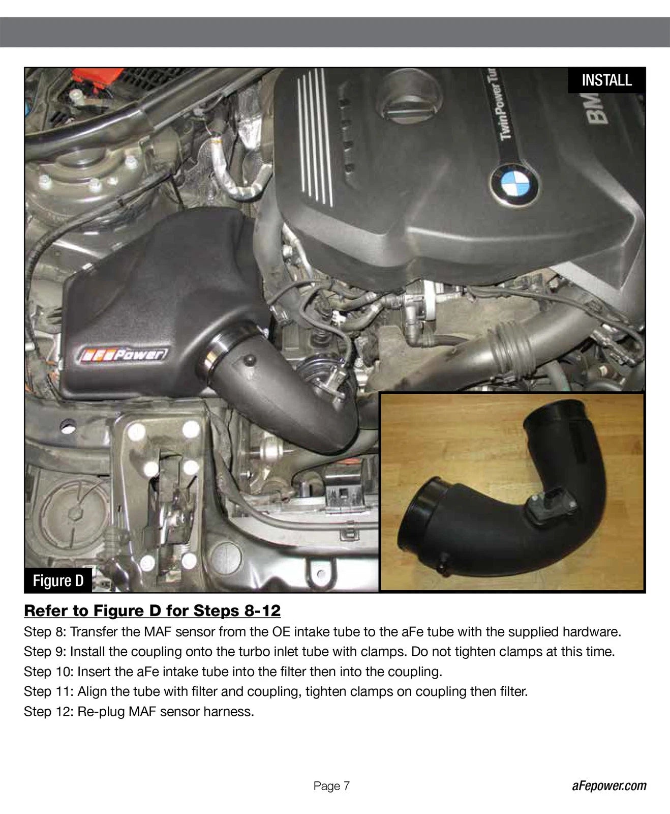 aFe MagnumFORCE Intake Stage-2 Pro DRY S 2017 BMW 330i (F3x) L4-2.0L (t) B48