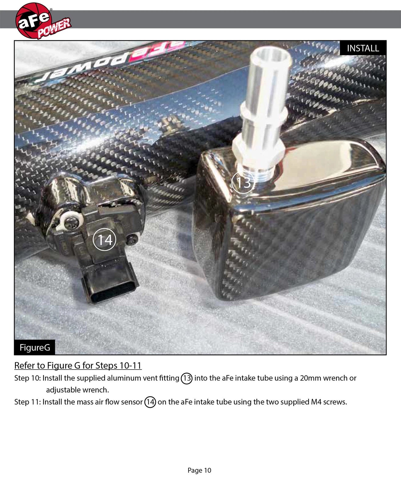 aFe Track Series Carbon Fiber Pro 5R AIS - 16-19 Chevrolet Camaro SS V8-6.2L