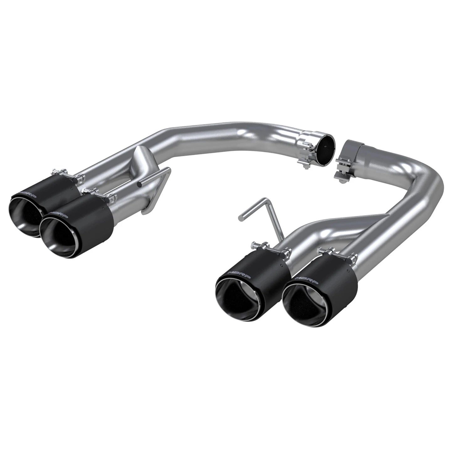 MBRP 18-21 Ford Mustang GT 5.0L T304 SS 2.5i Axle-Back, Dual Rear Exit with Quad CF Tips