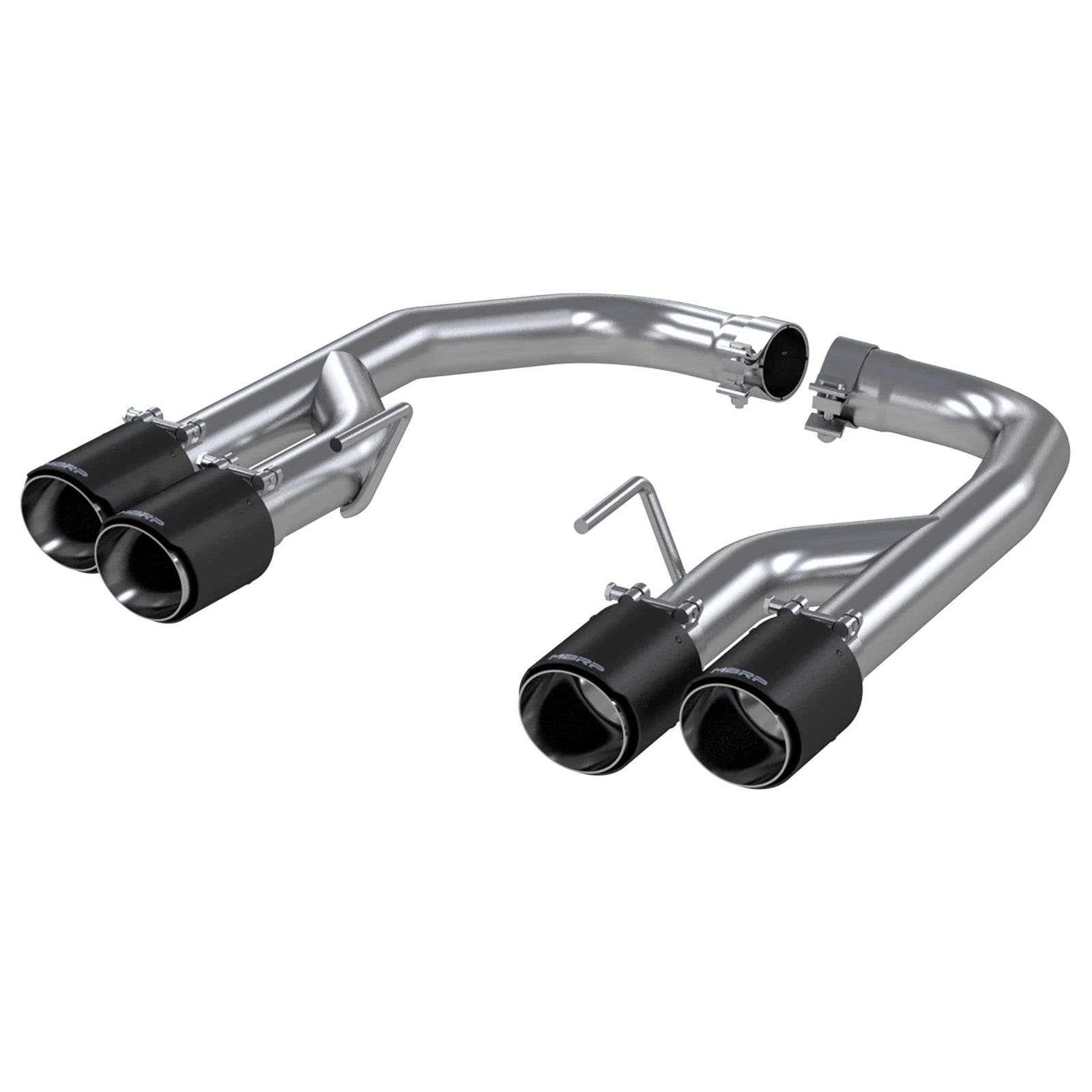 MBRP 18-21 Ford Mustang GT 5.0L T304 SS 2.5i Axle-Back, Dual Rear Exit with Quad CF Tips