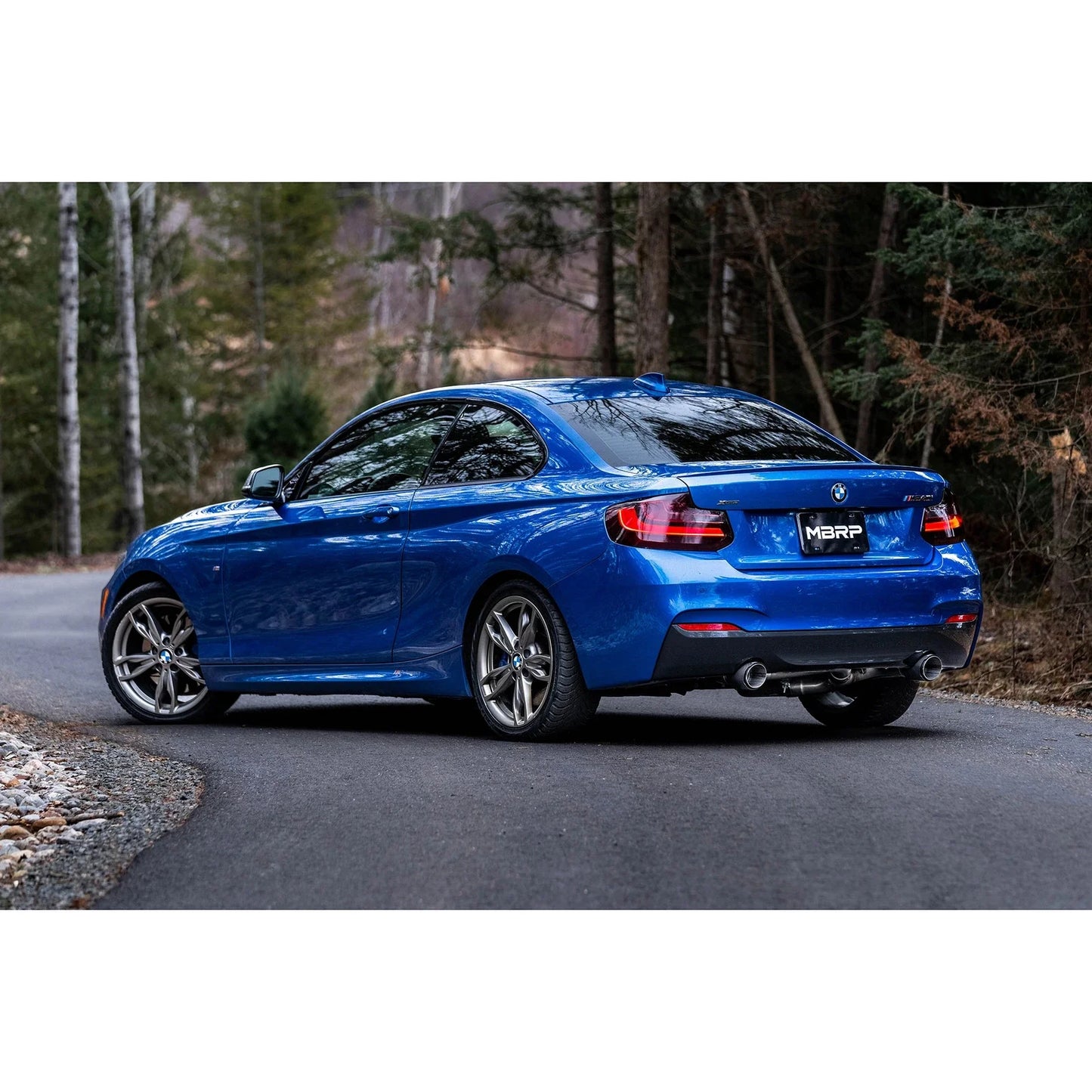 MBRP 17-21 BMW M240I 3.0L 3in Axle Back Dual Rear Exit w/ T304 SS Carbon Fiber Tips (Street Version)