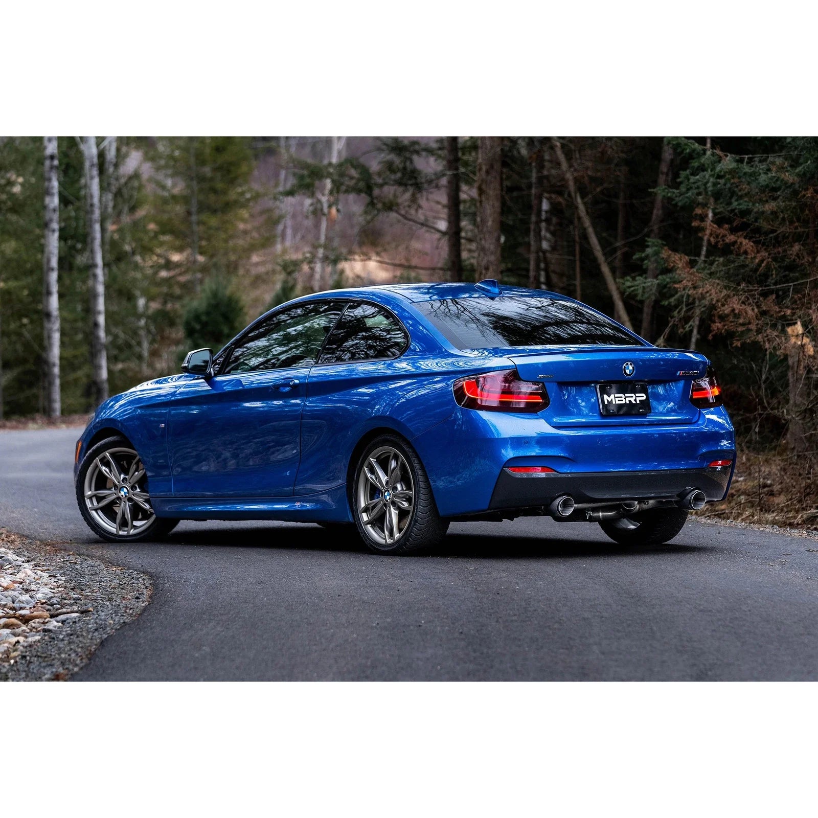 MBRP 17-21 BMW M240I 3.0L 3in Axle Back Dual Rear Exit w/ T304 SS Carbon Fiber Tips (Street Version)