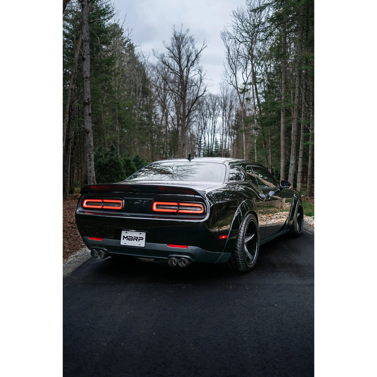 MBRP 15-Up Challenger 5.7 / 17-Up 6.2L/6.4L 3in Race Series Cat-Back w/ Quad Tips T304 Exhaust