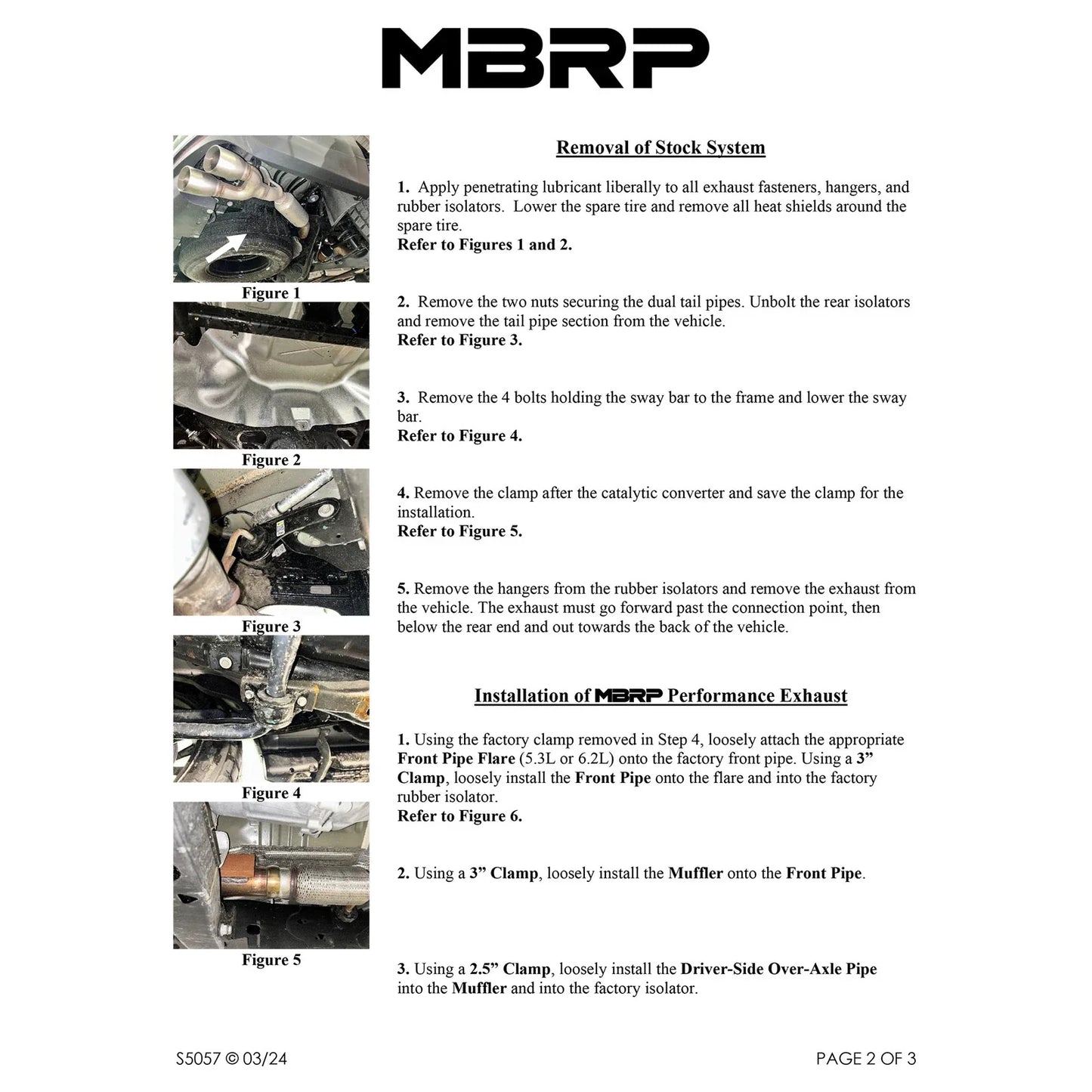 MBRP 2021+ Chevy Tahoe / GMC Yukon T304 SS 3in Cat-Back Dual Split Exhaust w/ Quad Carbon Fiber Tips