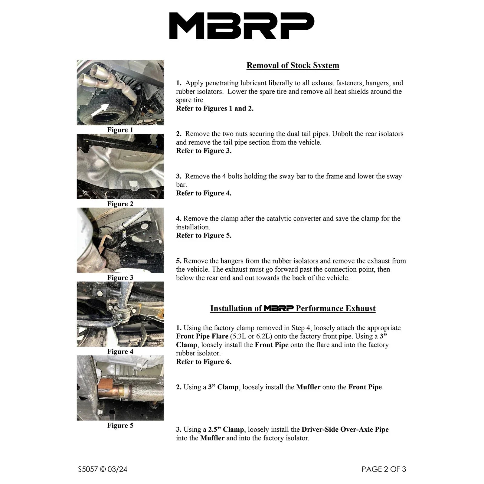 MBRP 2021+ Chevy Tahoe / GMC Yukon T304 SS 3in Cat-Back Dual Split Exhaust w/ Quad Carbon Fiber Tips