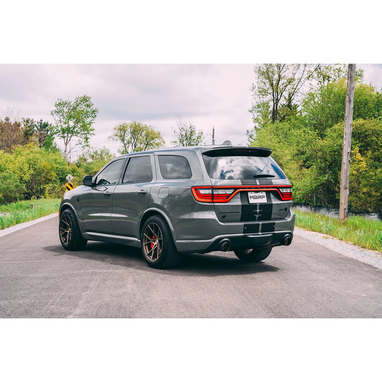 MBRP 18-23 Dodge Durango SRT 6.4L Armor Pro T304 SS 3in Cat Back Exhaust Dual Rear Exit w/ CF Tips
