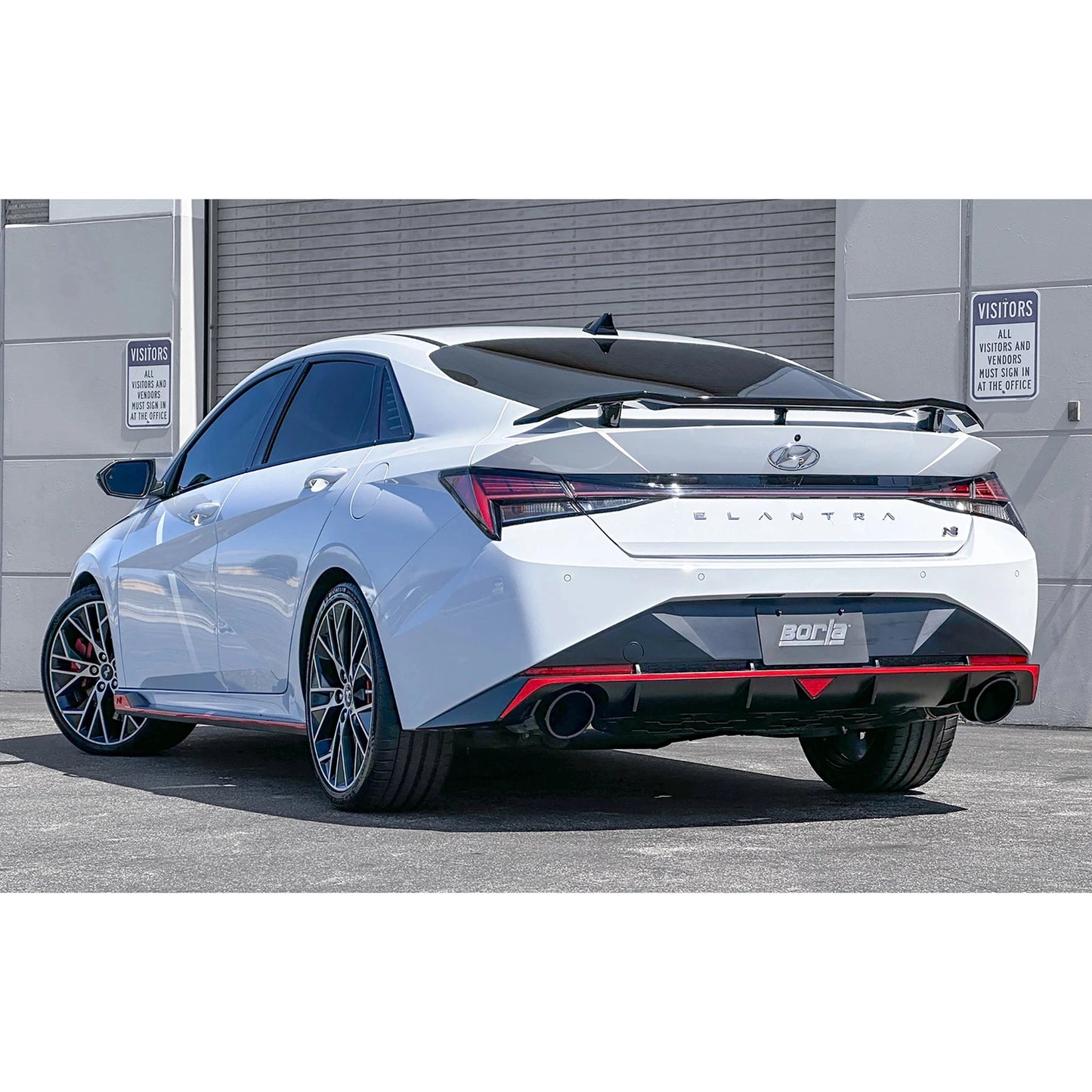Borla 22-23 Hyundai Elantra N 2.0L 4 CYL. Turbo AT/MT ATAK Catback Exhaust Black Chrome