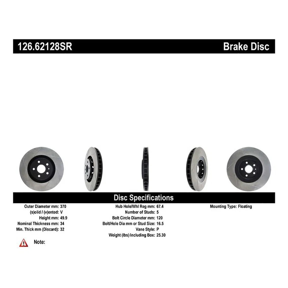 StopTech Slotted Sport Brake Rotor