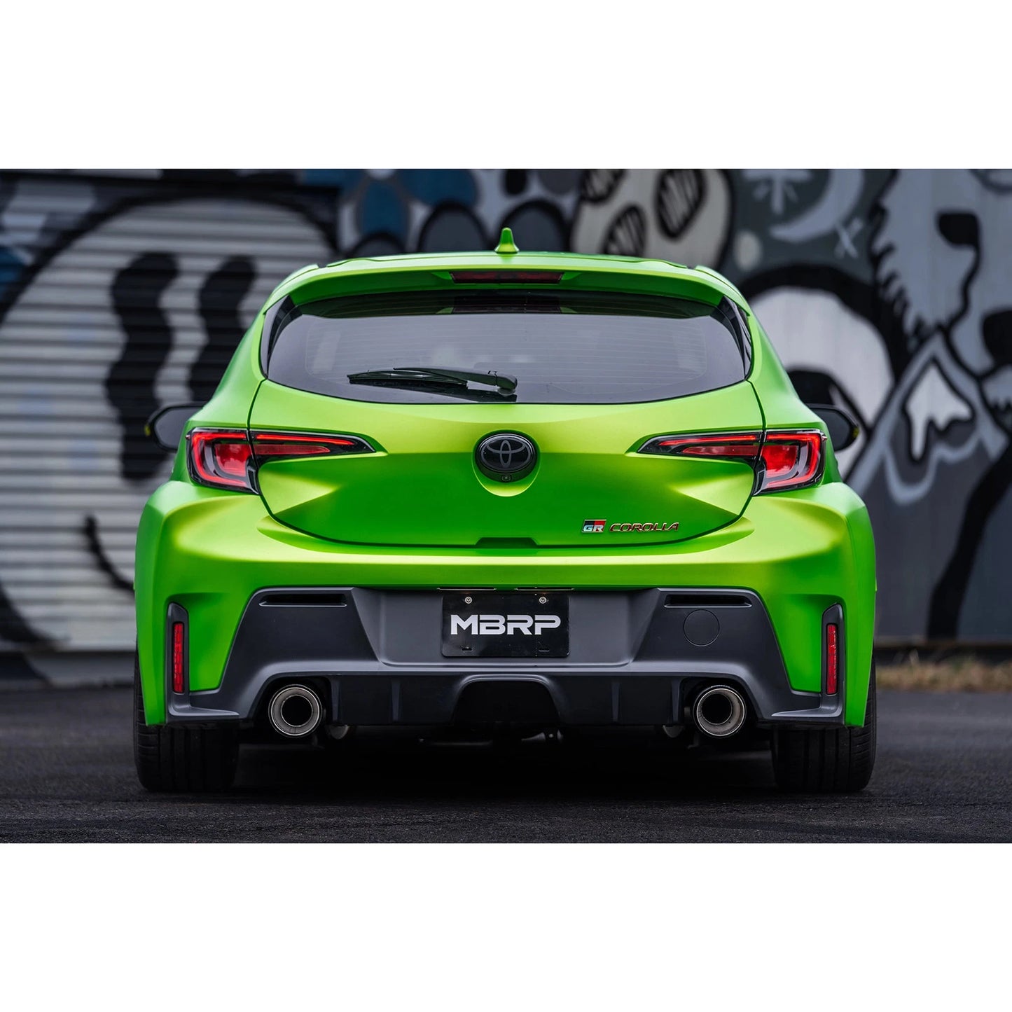 MBRP 2023 Toyota Corolla GR 1.6L T304 SS 3in Cat-Back Dual Split Rear w/ Carbon Fiber Tips