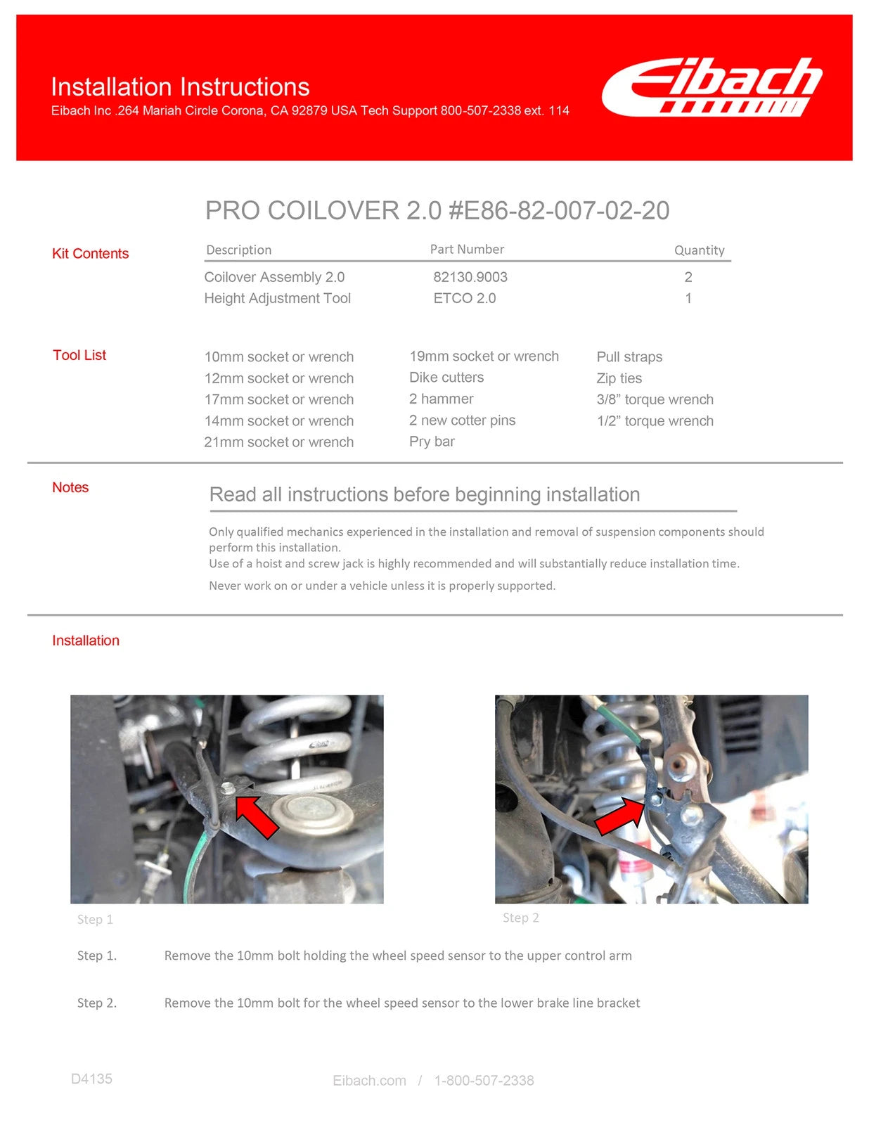 Eibach 05-15 Toyota Tacoma Pro-Truck Coilover Stage 2R (Front Coilovers + Rear Reservoir Shocks )