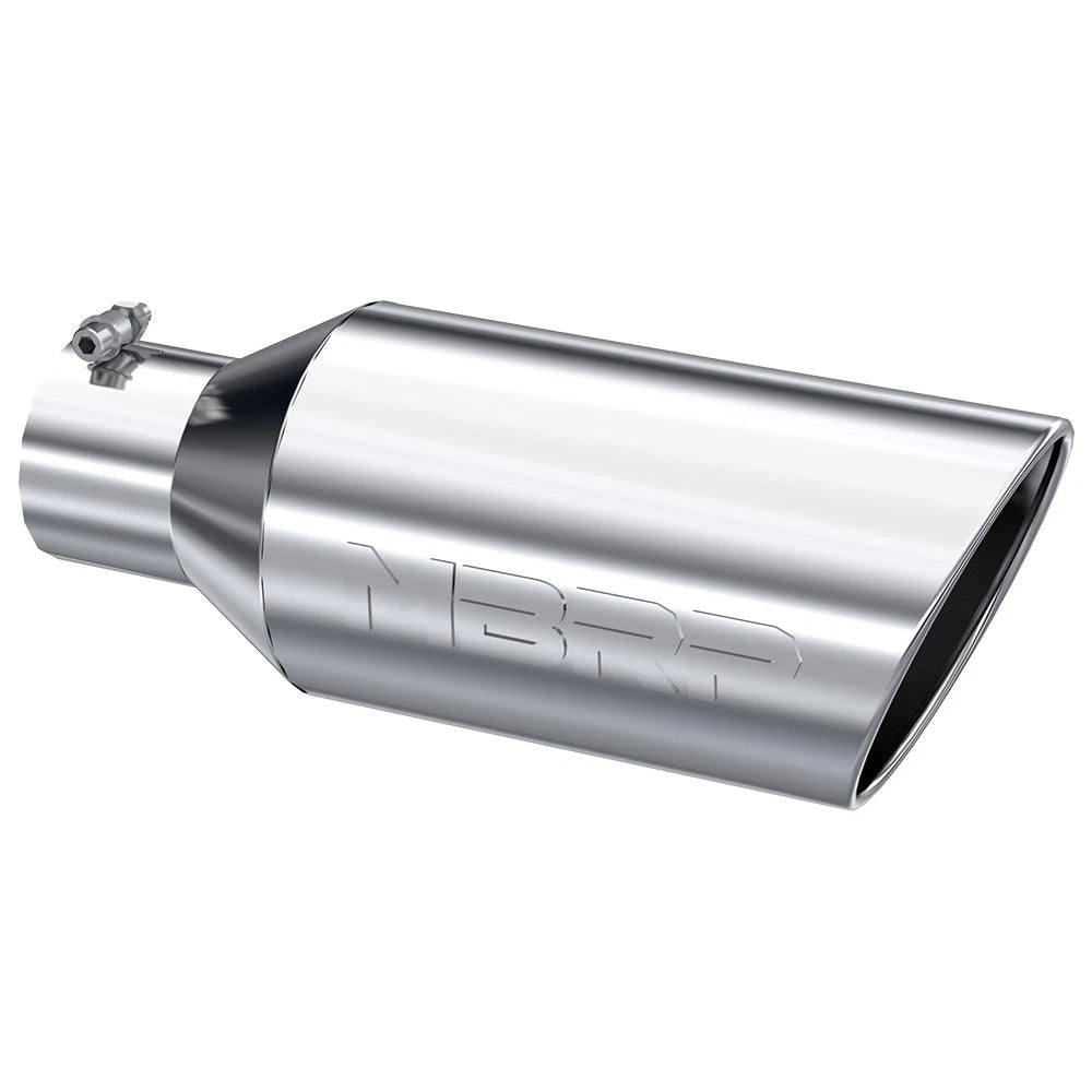 MBRP Universal Tip 7inch O.D. Rolled End 4inch inlet 18inch length - T304 (SINGLE TIP)