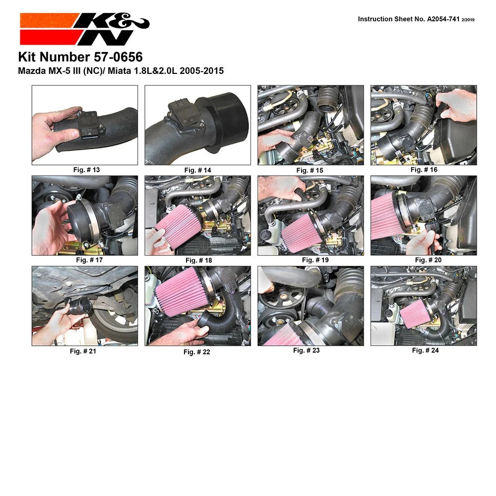 K&N 05-09 Miata Performance Intake Kit