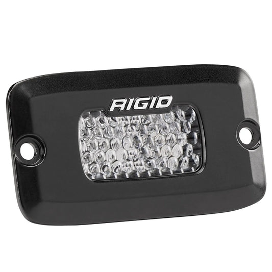 Rigid SR-M Series Pro LED Light | Flood Diffused / Flush / Black Housing (RIG922513)
