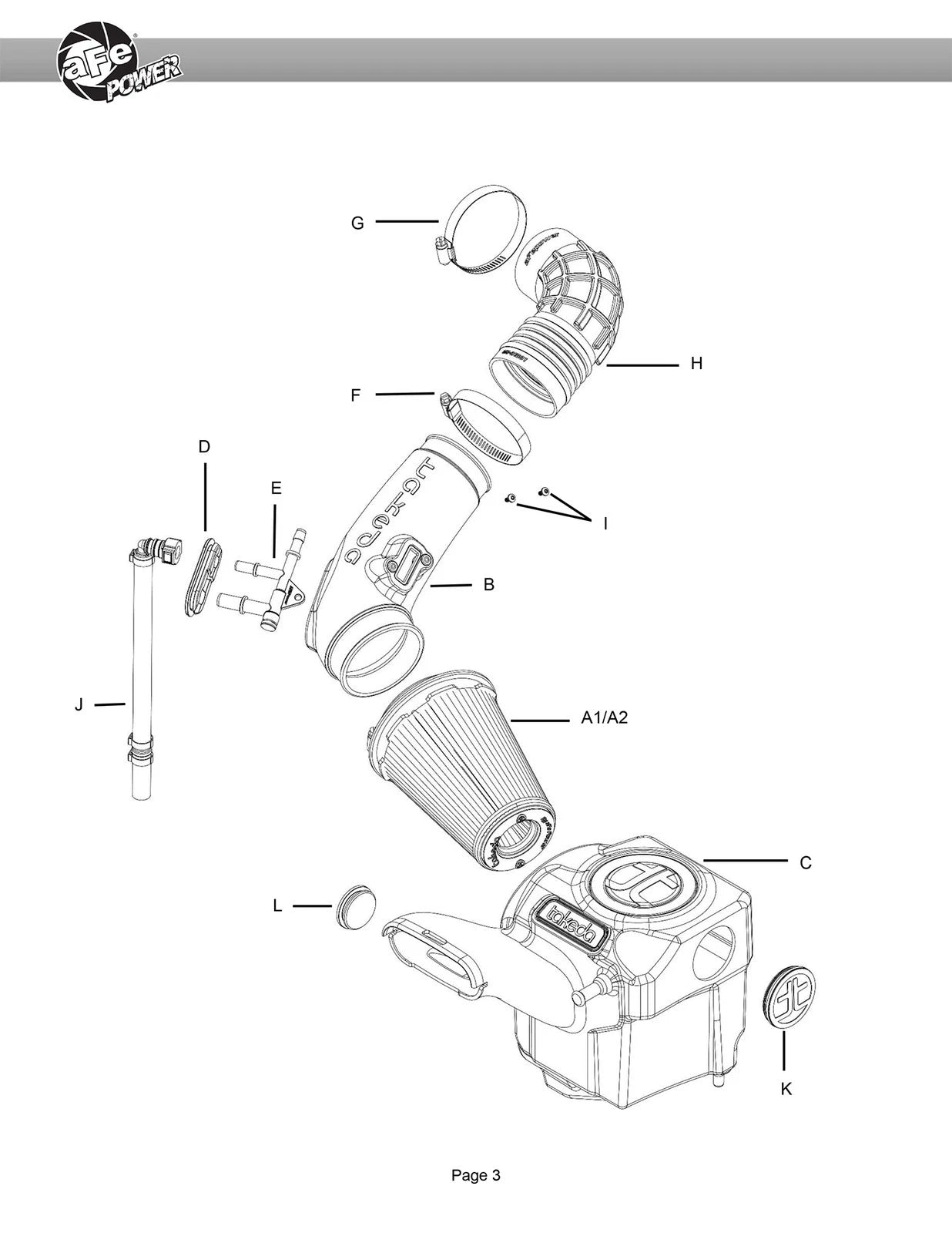 aFe POWER Momentum GT Pro Dry S Intake System 16-19 Ford Fiesta ST L4-1.6L (t)