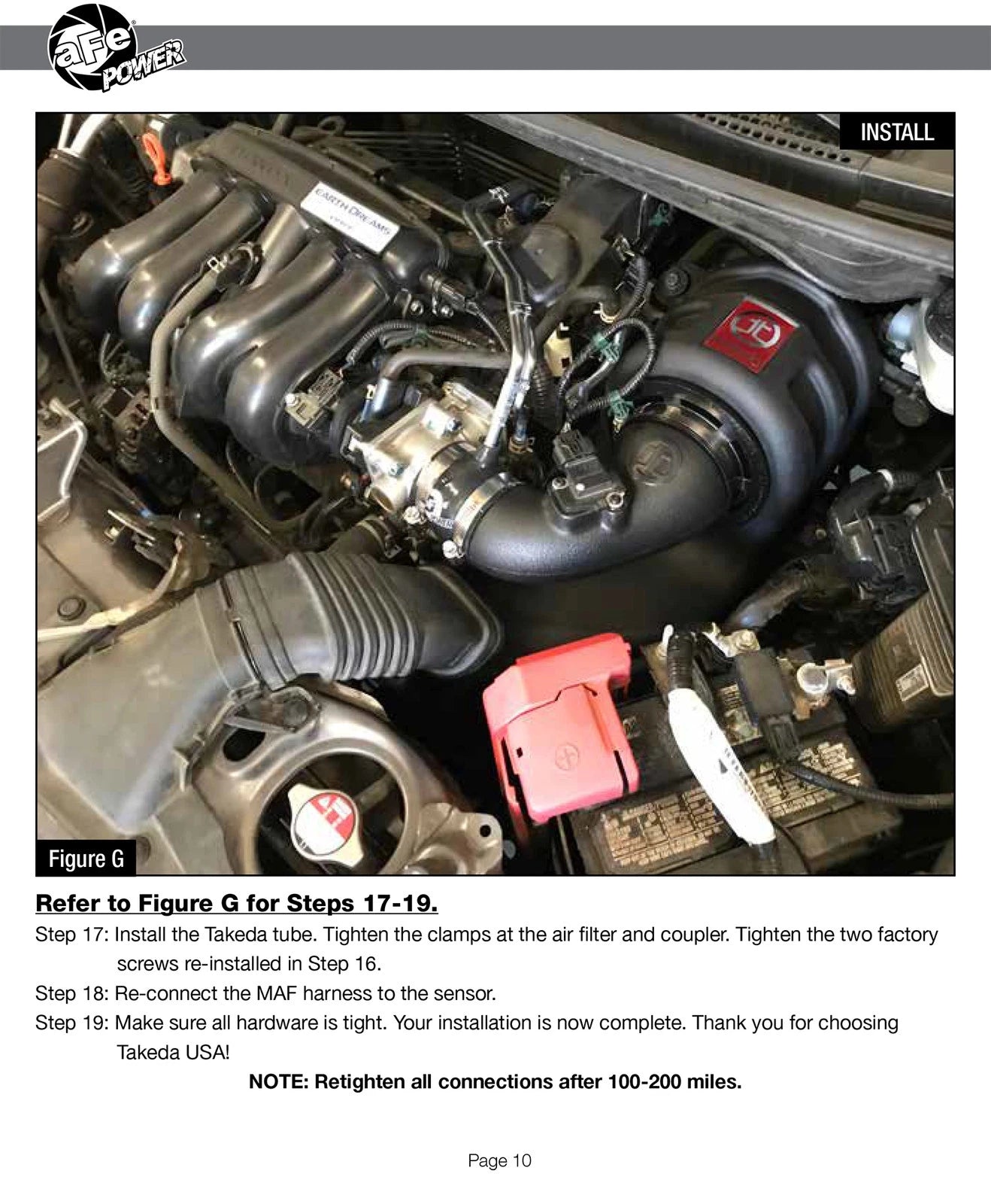 aFe Takeda Momentum Pro DRY S Cold Air Intake System 15-18 Honda Fit I4-1.5L