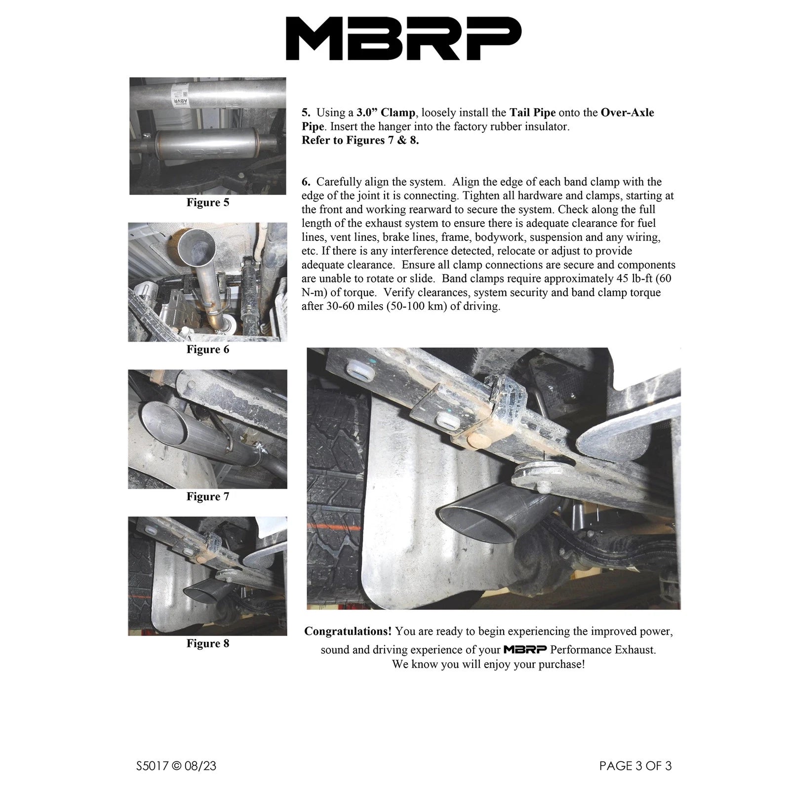 MBRP 2023 Chevy Colorado/GMC Canyon Aluminized Steel Single High Clearance Rear Exit